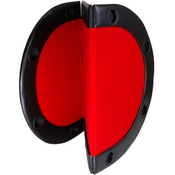 Красный складной покерный стол