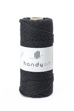 Sznurek do makramy 3PLY beauty onyx 5mm 100m