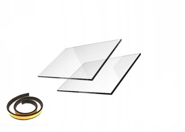 СТЕКЛО ЖАРОСТОЙКОЕ ДЛЯ КАМИННОЙ ДВЕРИ 800°С 4ММ ЗАКАЛЕННОЕ ПО РАЗМЕРУ + ЛЕНТА