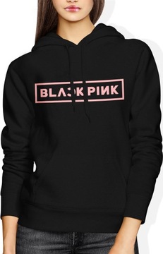 BLUZA DAMSKA BLACKPINK KPOP BLACK PINK ROZMIAR M BLUZKA Z KAPTUREM DRESOWA