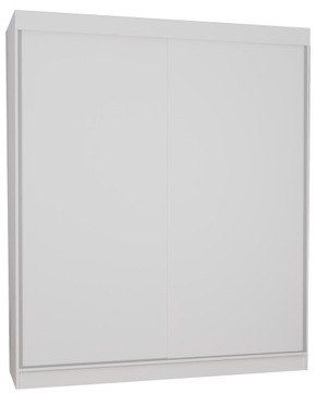 SZAFA 2D 110x205 NISKA - biała płyta