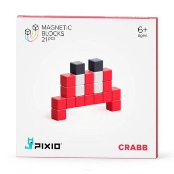 KLOCKI MAGNETYCZNE PIXIO MINI MONSTER CRABB KRAB