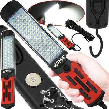 СВЕТИЛЬНИК ДЛЯ МАСТЕРСКОЙ КАНАЛЬНАЯ ЛАМПА 120 СВЕТОДИОДОВ НА КАБЕЛЕ ДЛИНОЙ 10М С ПРОЧНЫМ КРЮКОМ