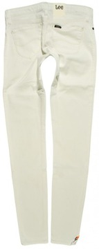 LEE spodnie WHITE skinny tapered SCARLETT W26 L33