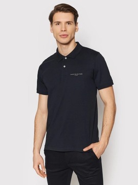 TOMMY HILFIGER męska koszulka polo czarna r.S