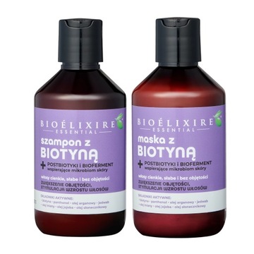 Bioelixire Biotyna Zestaw Szampon + Maska 2x 300ml