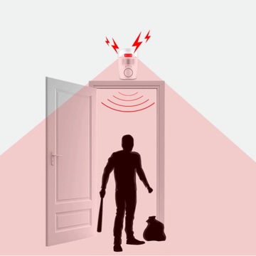БЕСПРОВОДНАЯ СИГНАЛИЗАЦИЯ ДАТЧИК ДВИЖЕНИЯ СИРЕНА 105 дБ + 2 ПУЛЬТА ДИСТАНЦИОННОГО УПРАВЛЕНИЯ ДЛЯ ДОМАШНЕГО ГАРАЖА