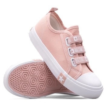 BIG STAR LL374008 DZIEWCZĘCE TRAMPKI TENISÓWKI RÓŻOWE PINK R 35
