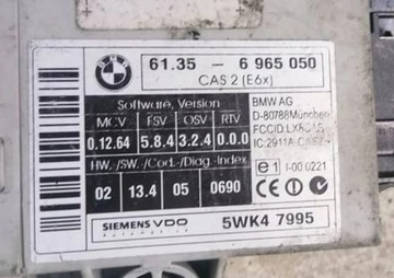 BMW 5 E60 E61 03-10R - MODUL ŘÍZENÍ POHODĚ 6965050