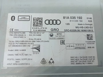 КАРТРИДЕР MMI НАВИГАЦИОННЫЙ AUDI A3 8V 81A035192