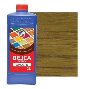 Bejca nitro SOPUR oliwka 27-50 2l do drewna 2750