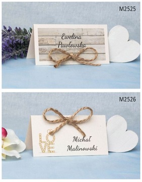 Boho Winietki ślubne na ślub wizytówki TYLKO 24h!