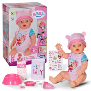 BABY born Інтерактивна Лялька Emma Немовля 43 см Малюк Аксесуари (вживаний)