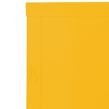 ЯЩИК ГАЗОВЫЙ ШКАФ 40х40х25 ЖЕЛТЫЙ С ЗАДНИЦОЙ