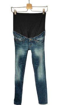 Spodnie H&M Mama Slim XS 34 Jeansy Dzinsowe