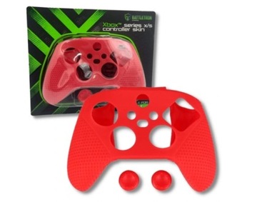 Silikonowy pokrowiec na pada Battletron XBOX CZERW