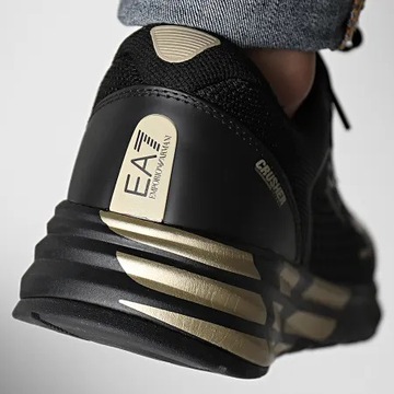 EMPORIO ARMANI EA7 sneakersy buty męskie NOWOŚĆ BLACK GOLD roz. 46 2/3