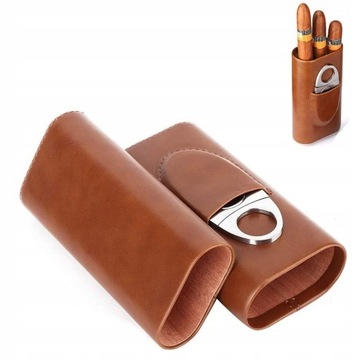 КОЖАНЫЙ ЧЕХОЛ ДЛЯ ХЬЮМИДОРА НА 3 СИГАРЫ