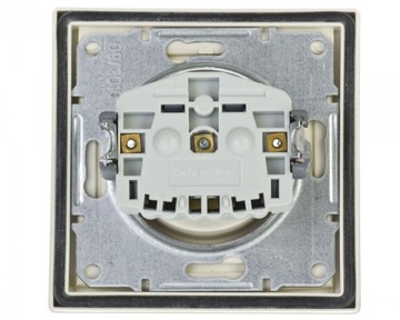 Одинарная розетка IP44 кремовая Asfora EPH2800323