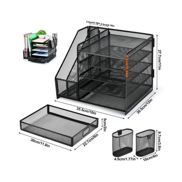 НАСТОЛЬНЫЙ ОРГАНАЙЗЕР ЯЩИК ДЛЯ ИНСТРУМЕНТОВ 1 ЯЩИК 5 ПОЛОК ЧЕРНЫЙ