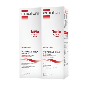 EMOLIUM DERMOCARE Emulsja Do Ciała 400ML x2 + GRATIS