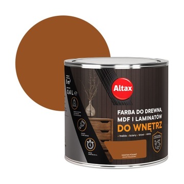 ALTAX FARBA DO DREWNA MDF LAMINATÓW 0,4L KASZTAN