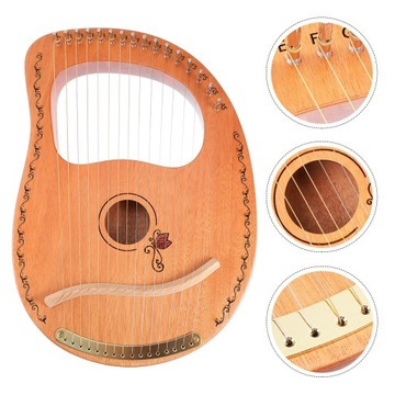 1 КОМПЛЕКТ ПОРТАТИВНОЙ HARPY, ПРАКТИЧЕСКОЙ 16-СТРУННОЙ ЛИРЫ