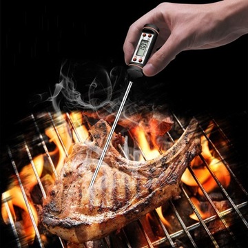 КУХОННЫЙ ТЕРМОМЕТР ЦИФРОВОЙ ЖК-ЗОНД ДЛЯ МЯСА, ВИНА, ЖИДКИХ ПИЩЕВ