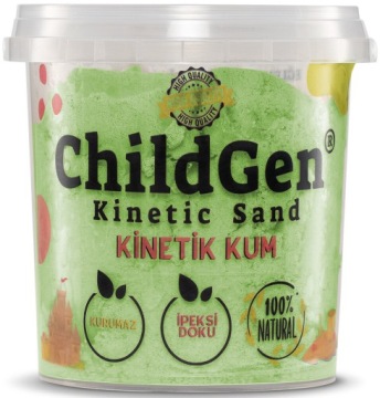 ChildGen Пісок кінетичний 100% натуральний 500 г колір Зелений