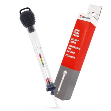 Ареометр электролита аккумулятора ИЗМЕРИТЕЛЬ ПЛОТНОСТИ Тестер Ареометр Wurth