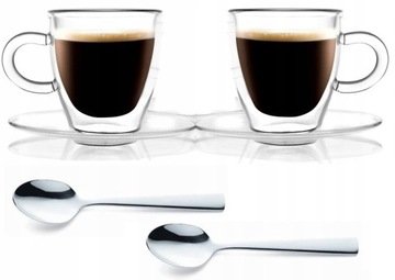 VIALLI AMO 2 МАЛЕНЬКИХ ЧАШКИ И БЛЮДЦА ЭСПРЕССО 50 ДВОЙНОЙ ТЕРМАЛЬНЫЙ
