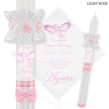 СВЕЧА и КРЕСТАЛЬНАЯ РУЧКА для крещения МАЛЬЧИКА на ДЕВОЧКУ ИМЯ КВт