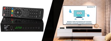 ТЮНЕР-ДЕКОДЕР DVB-T2 НАЗЕМНОЕ ТВ H.265 HEVC FULL HD ПРЕМИУМ ПУЛЬТ ДИСТАНЦИОННОГО АККУМУЛЯТОРА