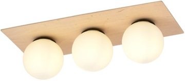 LAMPA SUFITOWA PLAFON ŻYRANDOL DREWNO KLOSZE