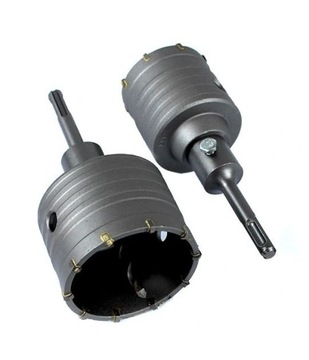 ZESTAW OTWORNICE FREZU BETONU SDS+ PUSZKĘ 65+80 mm