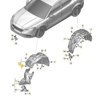 OE SEAT 5FA809957J PODBĚH LEVÉ PŘEDNÍ LEON 5FA