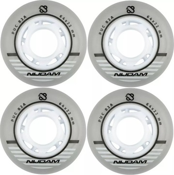 Kółka do rolek 64x24mm 82A komplet NIJDAM x4