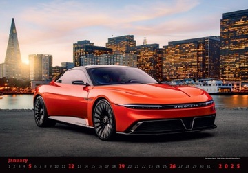 Kalendarz CARS 2025 SPORT SAMOCHODY WYŚCIGI W DUŻYM FORMACIE SUPER PREZENT