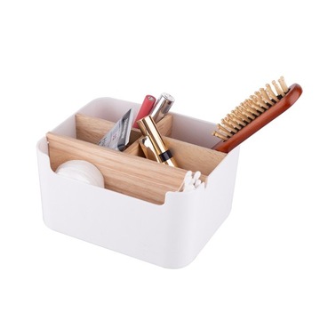 POJEMNIK ŁAZIENKOWY ORGANIZER BAMBUS 5 PRZEGRÓD