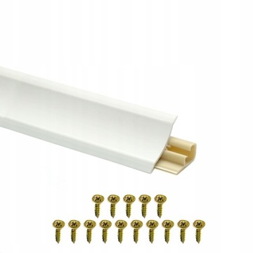 LISTWA Przyblatowa PCV 23mm BIAŁA 3m