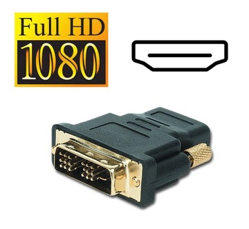 Adapter DVI D do HDMI 1.4 High Speed FullHD Gold