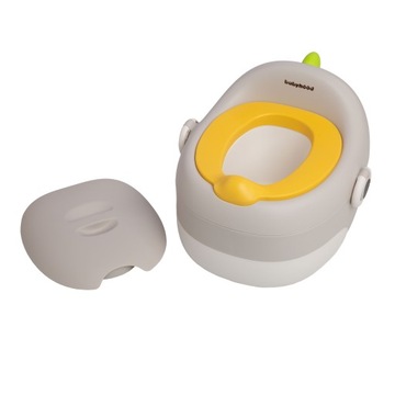 Горшок Dino 3 в 1, крышка-платформа, серый - Babyhood