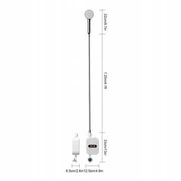 МГНОВЕННЫЙ ВОДОНАГРЕВАТЕЛЬ ДЛЯ ДУША 3,5 КВТ, ЖК-дисплей