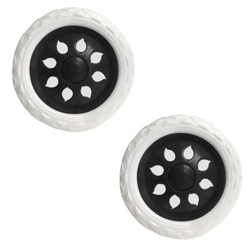 BIAŁE KÓŁKO DO TORBY WÓZKA NA ZAKUPY 16 CM 2 SZT