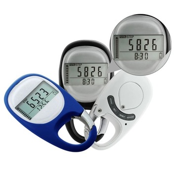 Pedometer Key Chain Activity Record Steps Pedometer With Key Chain Clock