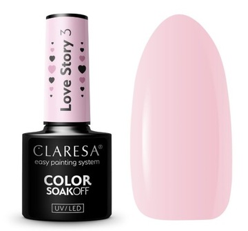 CLARESA Lakier Hybrydowy do paznokci LOVE STORY 3