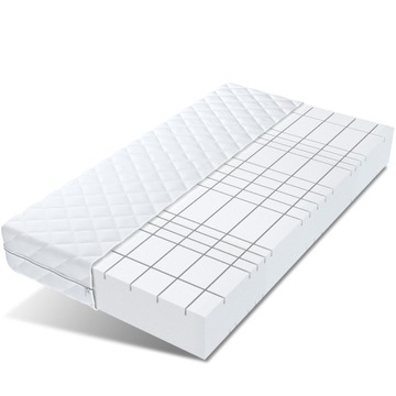 Materac piankowy 90x200 strefowy HR twardy PEARL