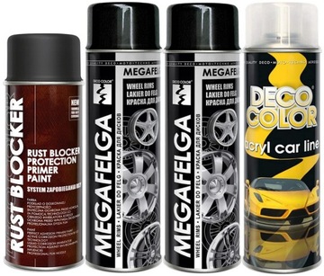 DECO COLOR LAKIER ZESTAW DO REGENERACJI FELG CZARN