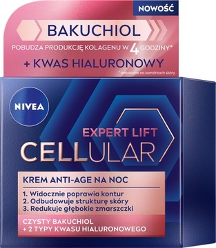 NIVEA Krem na noc Cellular Expert Lift Anti-Age KWAS HIALURONOWY