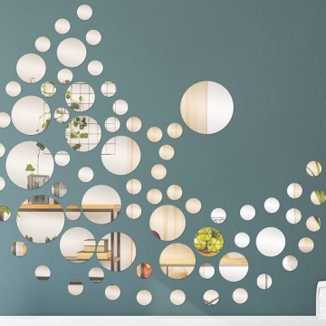 НАКЛЕЙКА НА КРУГЛОЕ ЗЕРКАЛО